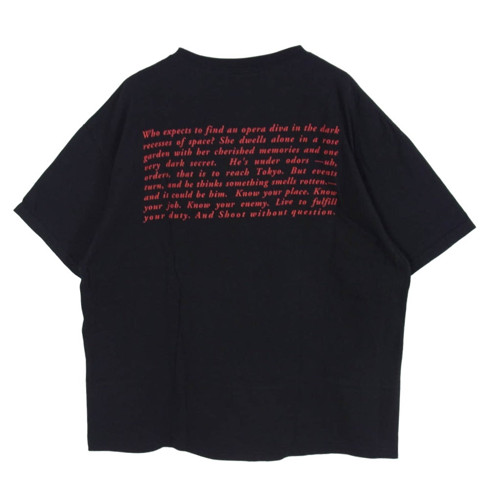 GEEKS RULE ギークスルール x MEMORIES メモリーズ 6 Silkscreen Printing T-Shirt シルクスクリーン プリント 半袖 Tシャツ ブラック系 XXL【中古】