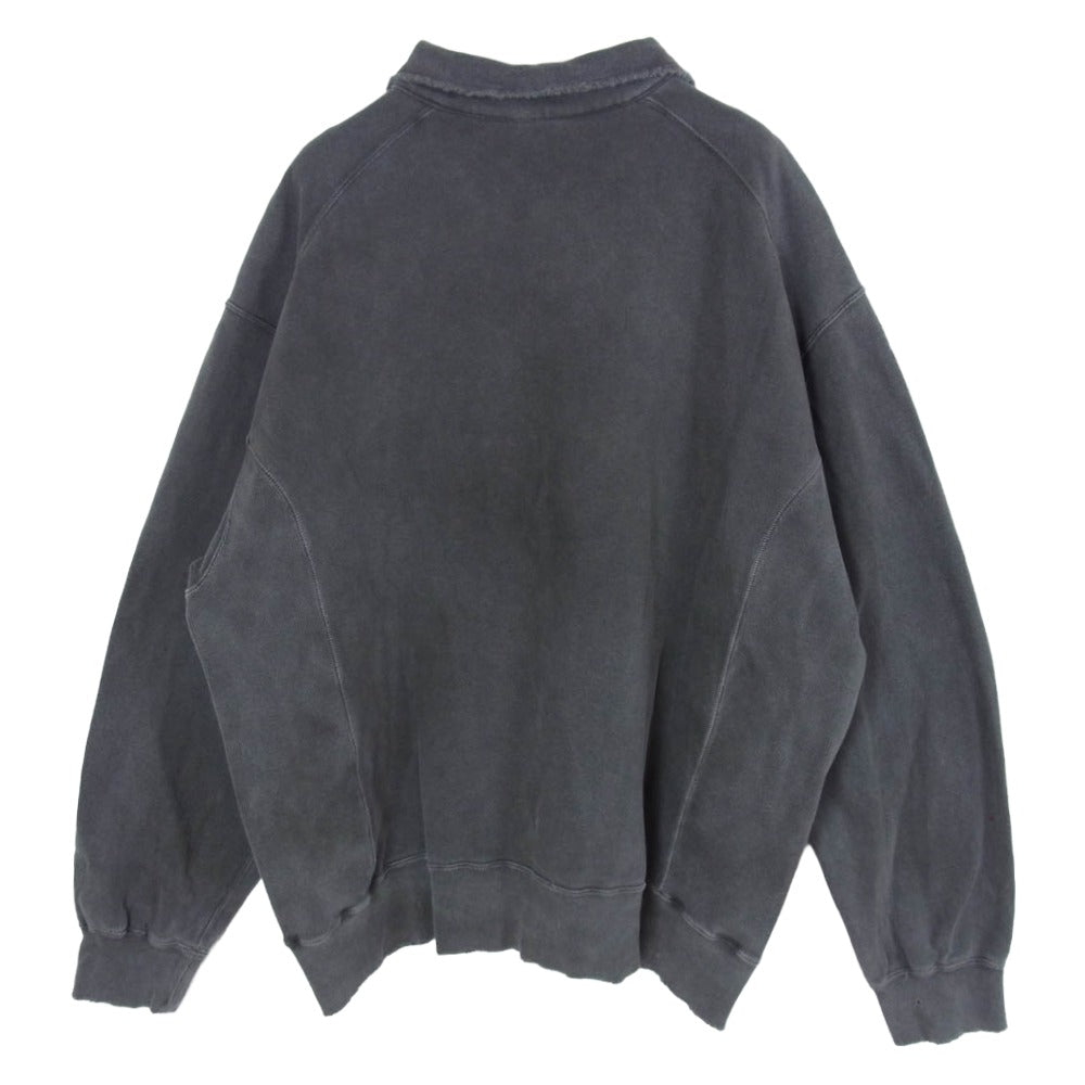 ANCELLM アンセルム 24AW ANC-CT67 HALF ZIP SWEAT SHIRT ハーフジップ スウェットシャツ ブラック系 2【中古】