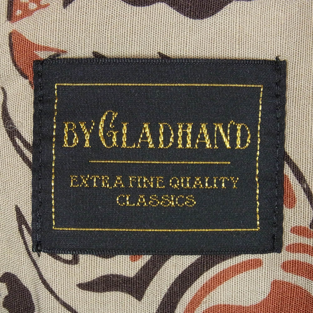 BY GLADHAND バイグラッドハンド 25SS BYGH5107 SEA ISLAND L/S COVERALL SHIRTS シーアイランド カバオール 開襟 アロハシャツ ベージュ系 M【中古】
