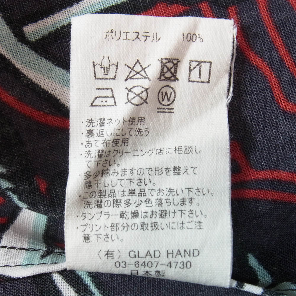 GANGSTERVILLE ギャングスタービル 25SS GSV5104 DANCE OF DEATH L/S SHIRTS ダンスオブデス 開襟 長袖シャツ ブラック系 M【中古】