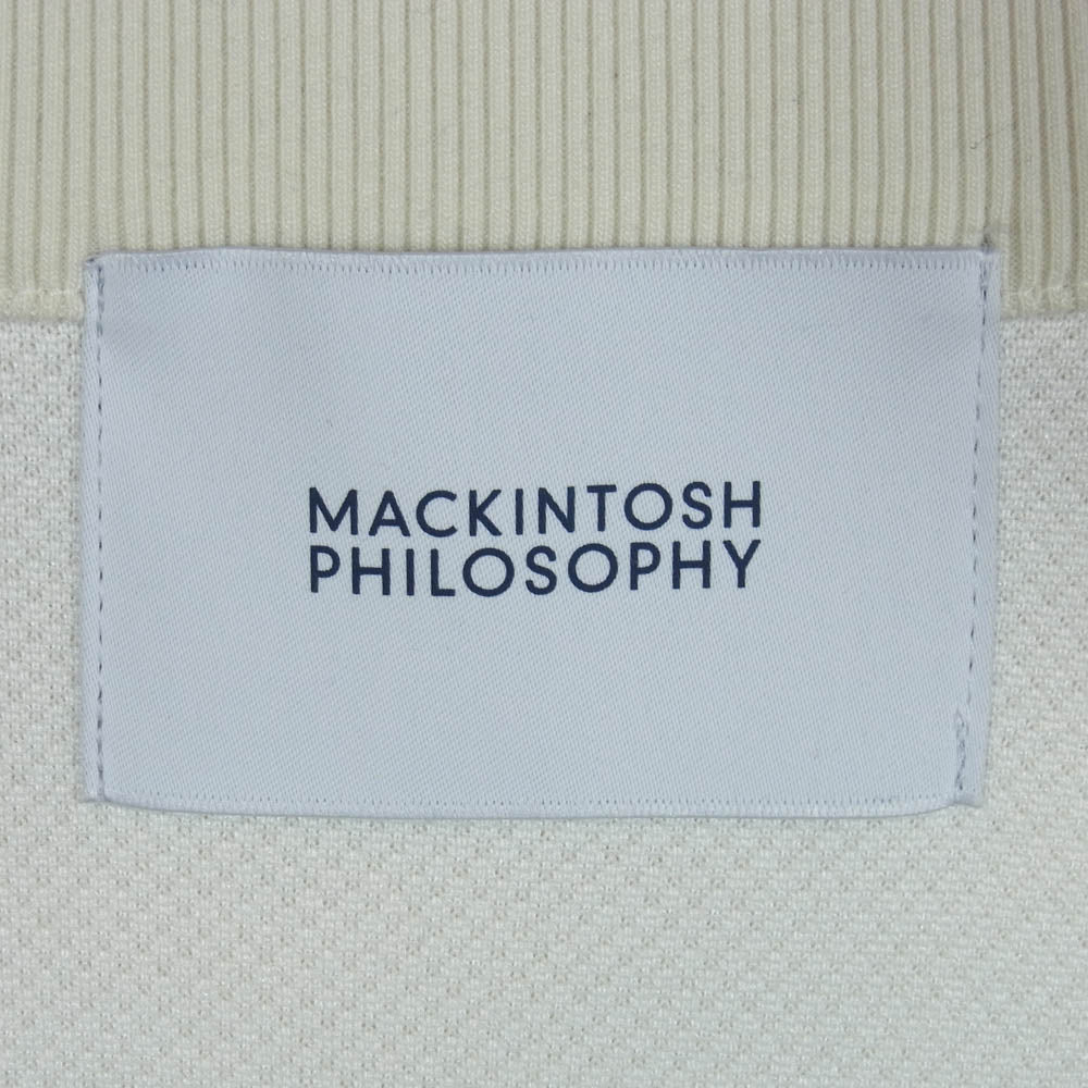 MACKINTOSH PHILOSOPHY マッキントッシュフィロソフィー H1F49619 エアロゲルキルト ブリスター コンビ ジップアップ ブルゾン ジャケット オフホワイト系 38【中古】