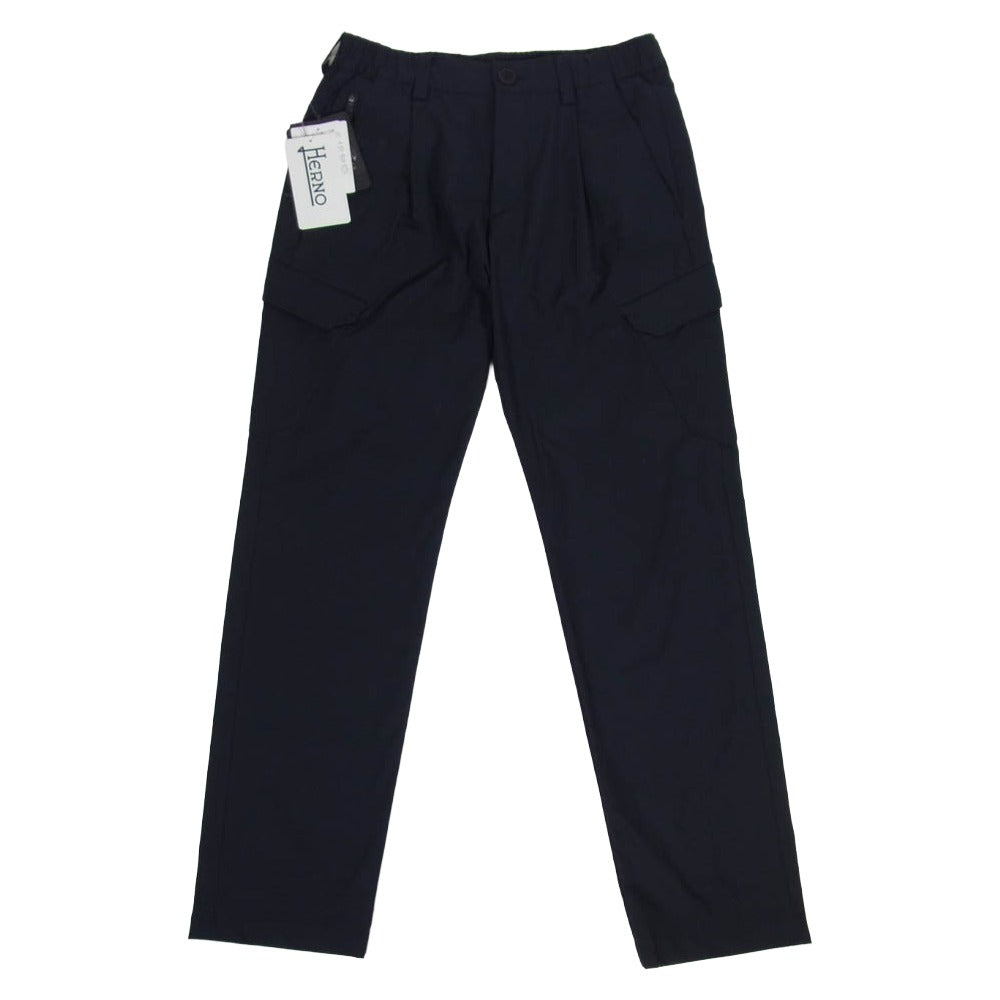 Herno ヘルノ PT000076U ストレッチポリ イージー カーゴ パンツ ダークネイビー系 XS【中古】