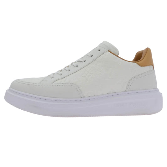 LOUIS VUITTON ルイ・ヴィトン 1A8V3L ビバリーヒルズ ライン モノグラム ローカット スニーカー ホワイト系 7.5【中古】