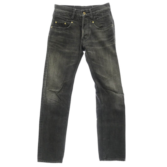 GANGSTERVILLE ギャングスタービル THUG DENIM SLIM サグ スリム ボタンフライ ジーンズ デニムパンツ ブラック系 S【中古】