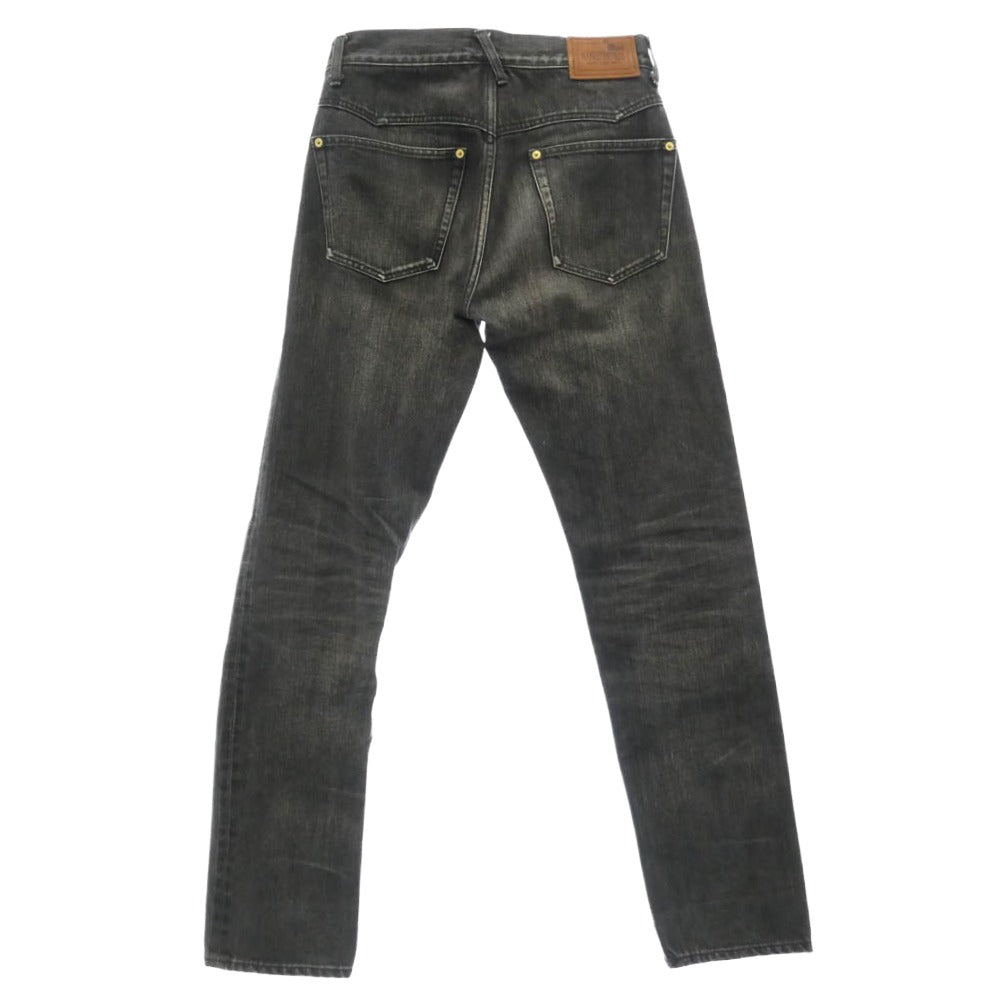 GANGSTERVILLE ギャングスタービル THUG DENIM SLIM サグ スリム ボタンフライ ジーンズ デニムパンツ ブラック系 S【中古】