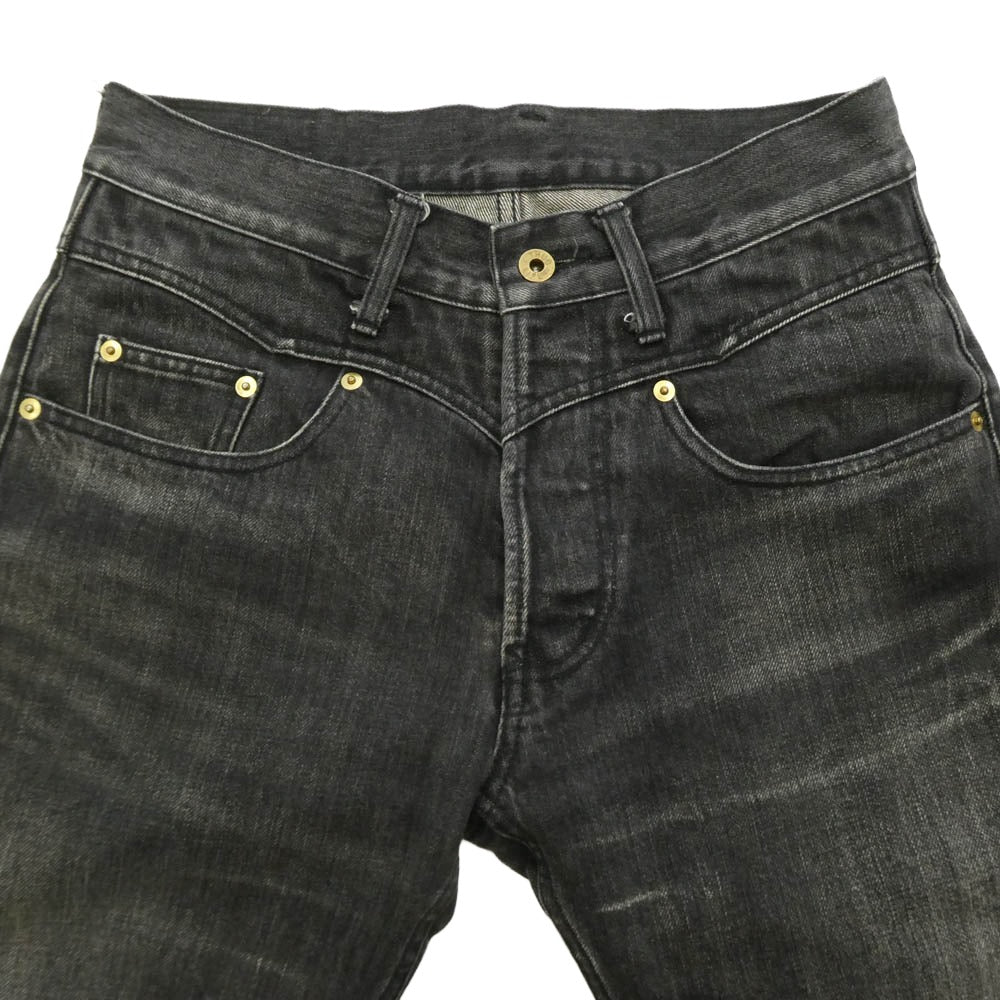 GANGSTERVILLE ギャングスタービル THUG DENIM SLIM サグ スリム ボタンフライ ジーンズ デニムパンツ ブラック系 S【中古】