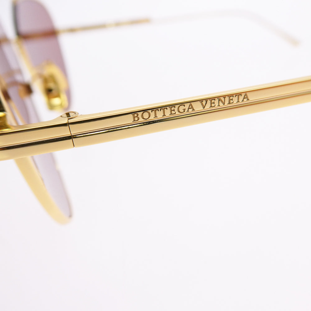 BOTTEGAVENETA ボッテガヴェネタ BV1013SK イタリア製 ダブルブリッジ サングラス アイウェア ゴールド系 59□16-145【中古】