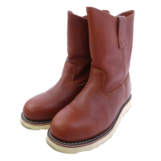 schott ショット WELLINGTON BOOTS ウェリントン ペコス ブーツ ブラウン系 27.5cm【中古】
