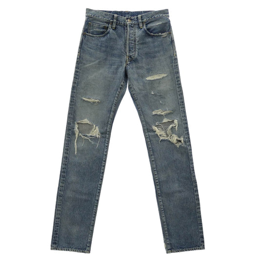 MINEDENIM マインデニム 2104-1002-86-312 FPK105N Standard Straight ボタンフライ 5ポケット ストレート ジーンズ デニム パンツ インディゴブルー系 8【中古】