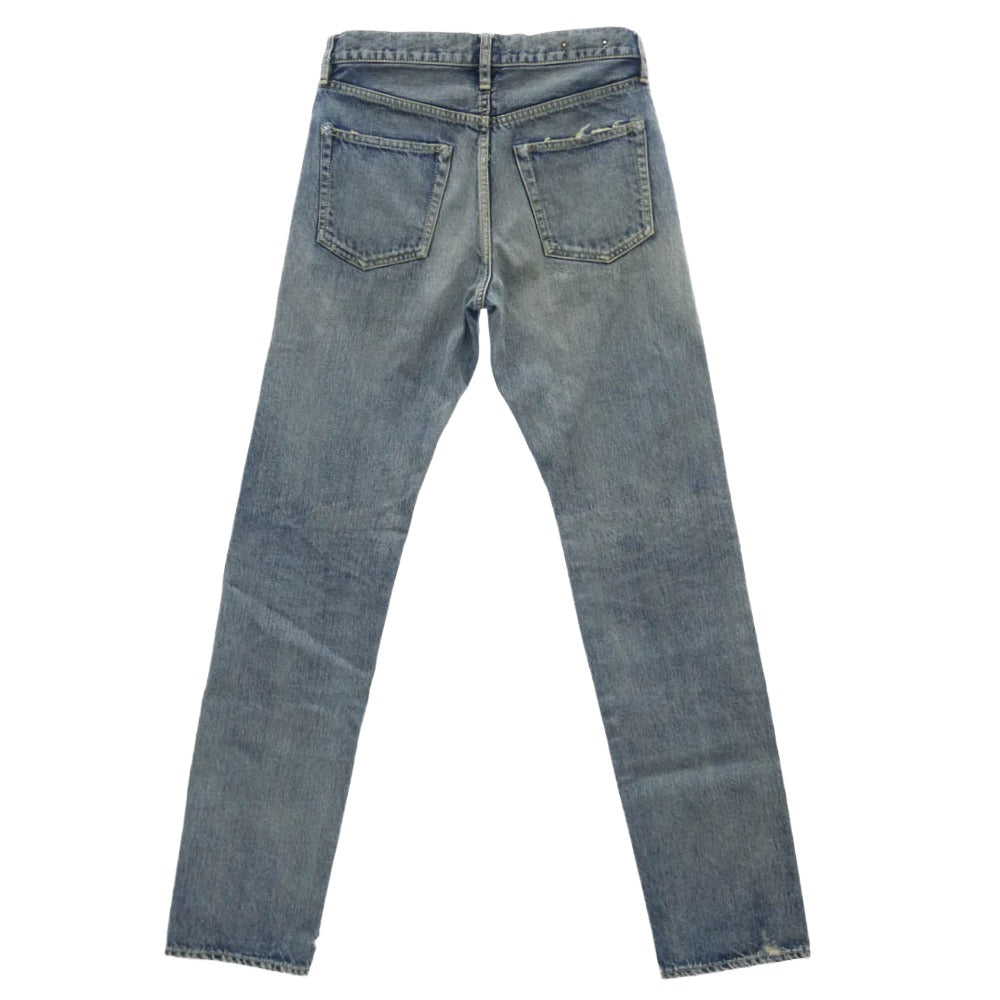 MINEDENIM マインデニム 2104-1002-86-312 FPK105N Standard Straight ボタンフライ 5ポケット ストレート ジーンズ デニム パンツ インディゴブルー系 8【中古】