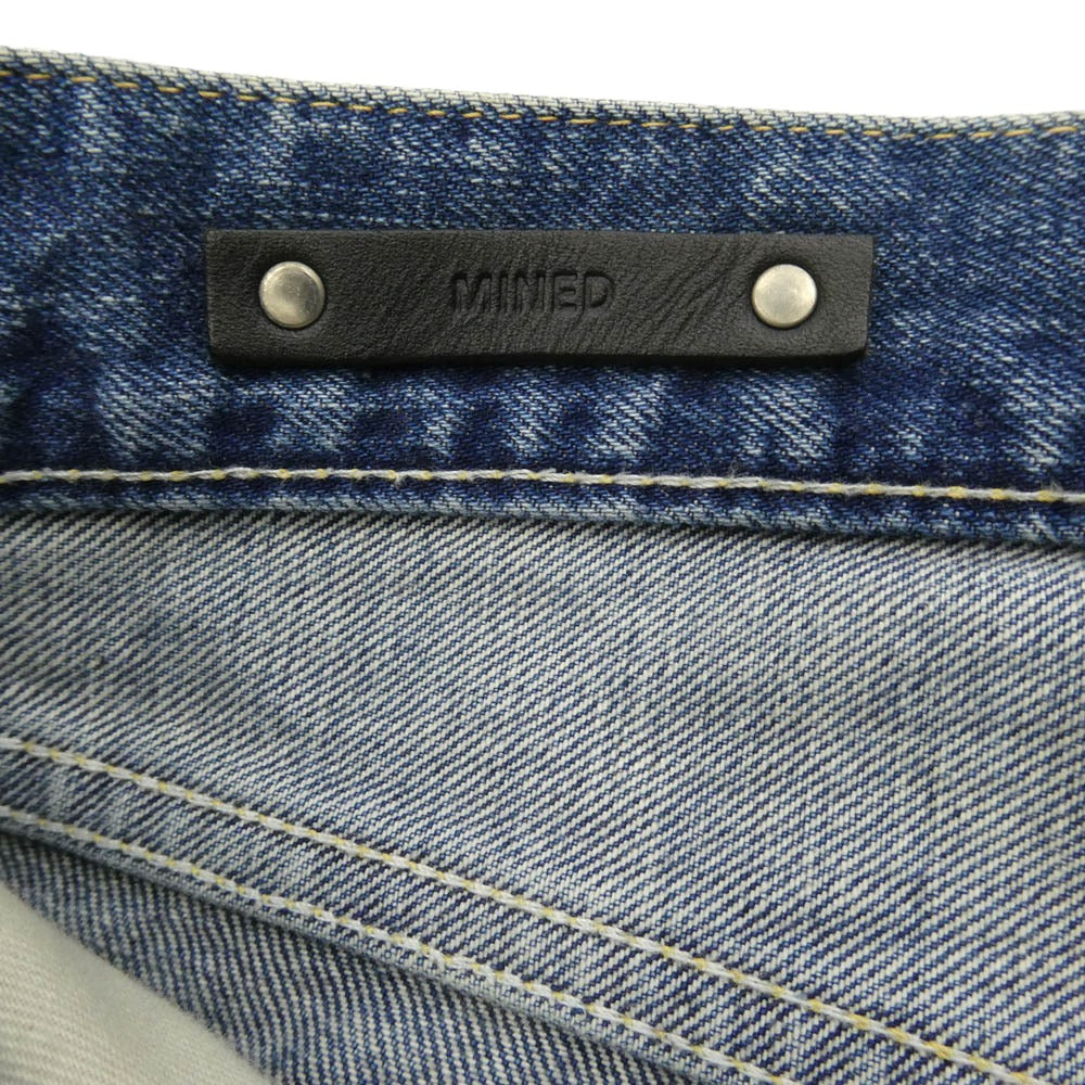 MINEDENIM マインデニム 2104-1002-86-312 FPK105N Standard Straight ボタンフライ 5ポケット ストレート ジーンズ デニム パンツ インディゴブルー系 8【中古】