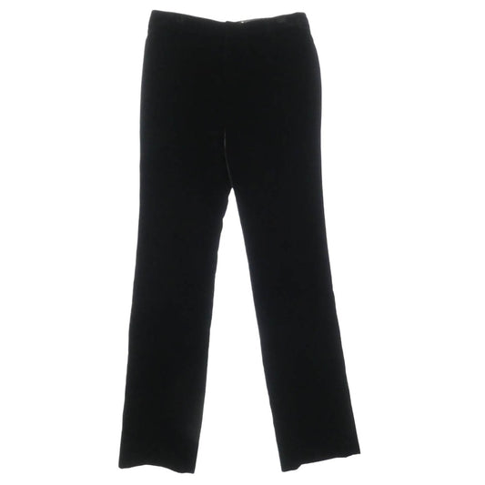 SAINT LAURENT サンローラン 691722 Y525R 1000 ベルベット ワイドパンツ ブラック系【美品】【中古】