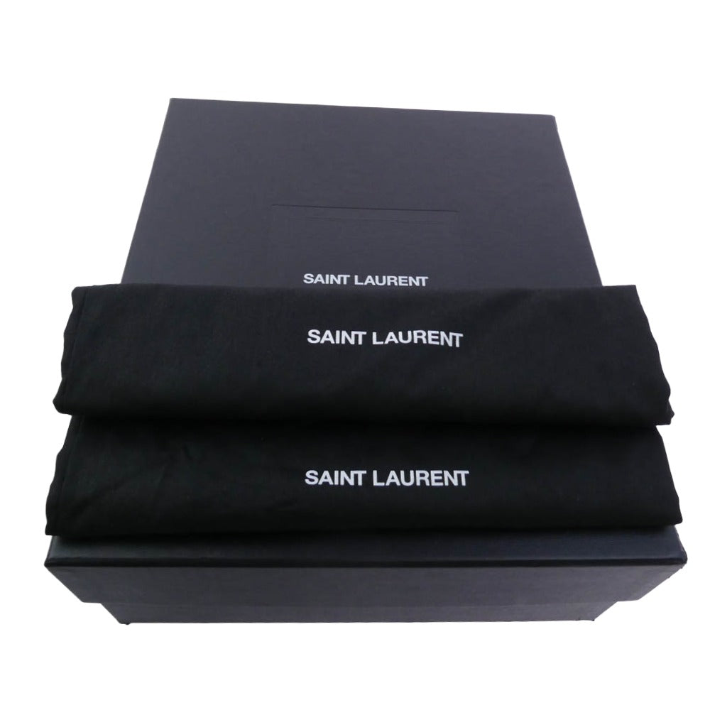SAINT LAURENT サンローラン 667620 スエード サイドジップ ヒール