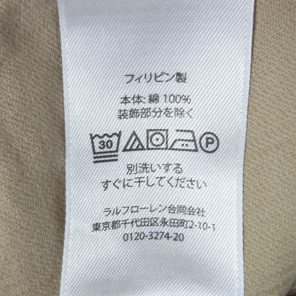 POLO RALPH LAUREN ポロ・ラルフローレン ロゴ 刺繍 コーデュロイ ジャケット ベージュ系 M【中古】