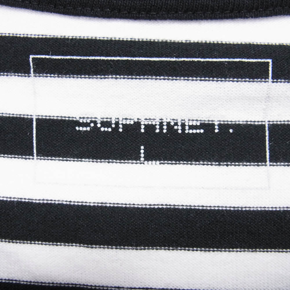 SOPHNET. ソフネット 21SS SOPH-210056 SCORPION WIDE TEE Tシャツ ボーダー カットソー ブラック系 L【中古】