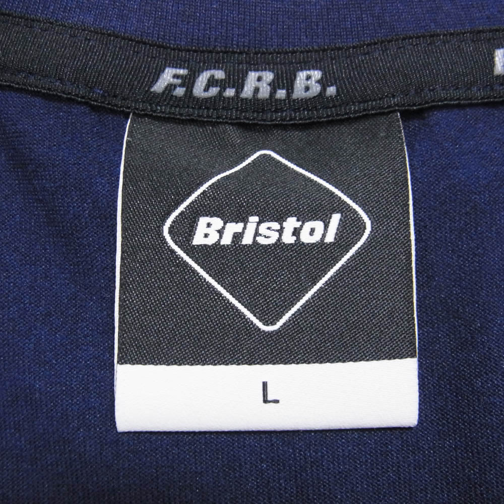 F.C.R.B. エフシーアールビー FCRB-210033 POLARTEC POWER DRY AUTHENTIC LOGO TEE ポーラテック パウダードライ ロゴ Tシャツ ネイビー系 L【中古】