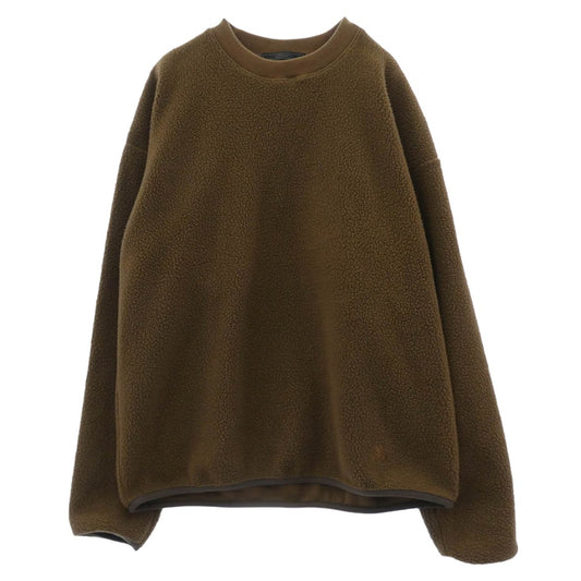 SOPHNET. ソフネット 22AW SOPH-202054 POLARTEC THERMAL PRO BOA FLEECE CREWNECK TOP ボアフリーストップ カットソー ブラウン系 M【中古】