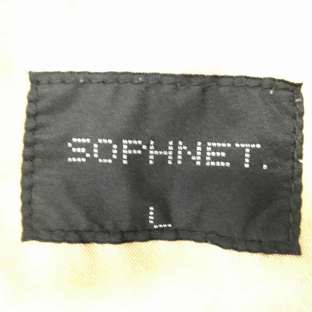 SOPHNET. ソフネット SOPH-212048 WIDE CROPPED PANTS ワイド クロップド パンツ ベージュ系 L【中古】