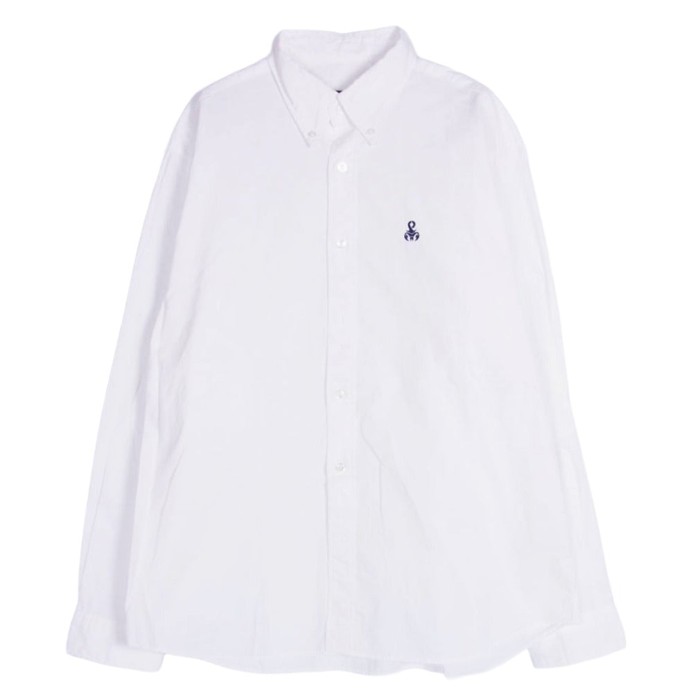 SOPHNET. ソフネット 20SS SOPH-200050 STANDARD BIG B.D SHIRT ビッグ ボタンダウン 長袖 シャツ ホワイト系 L【中古】