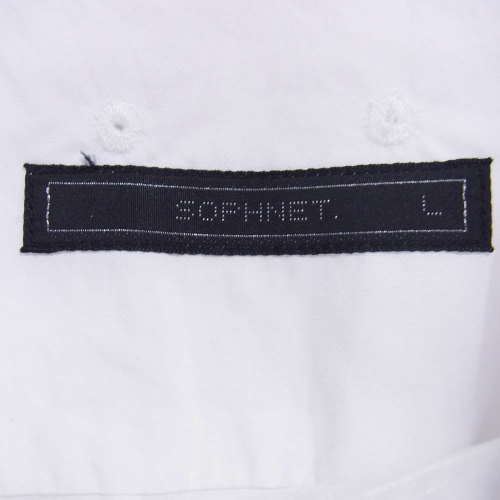 SOPHNET. ソフネット 20SS SOPH-200050 STANDARD BIG B.D SHIRT ビッグ ボタンダウン 長袖 シャツ ホワイト系 L【中古】