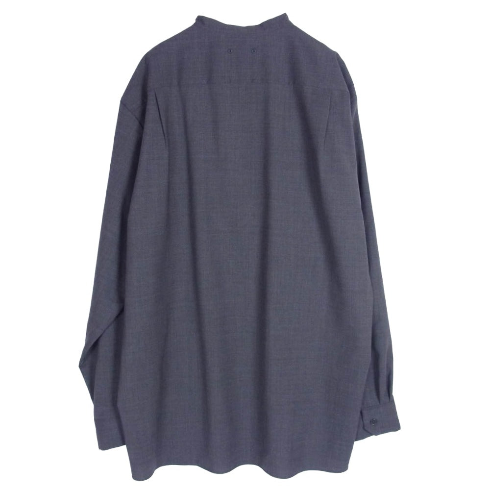SOPHNET. ソフネット SOPH-222010 BIG BAND COLLAR SHIRT バンドカラー シャツ チャコール系 L【中古】
