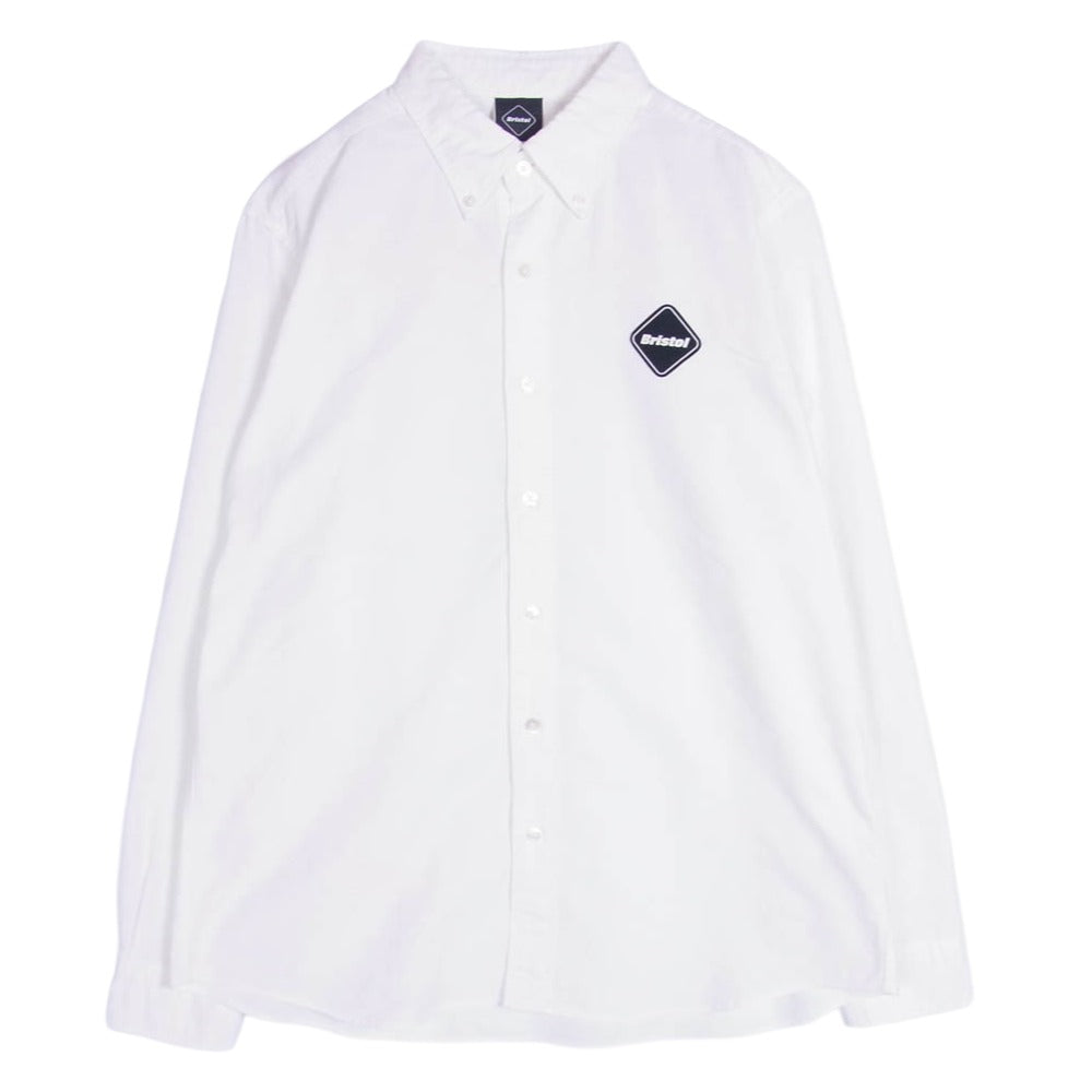 F.C.R.B. エフシーアールビー FCRB-190069 COOLMAX EMBLEM BDSHIRT エムブレム ボタンダウン シャツ オフホワイト系 L【中古】