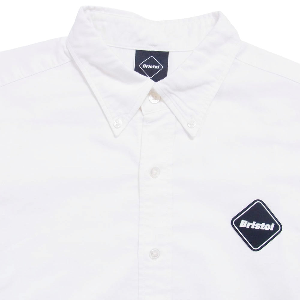 F.C.R.B. エフシーアールビー FCRB-190069 COOLMAX EMBLEM BDSHIRT エムブレム ボタンダウン シャツ オフホワイト系 L【中古】