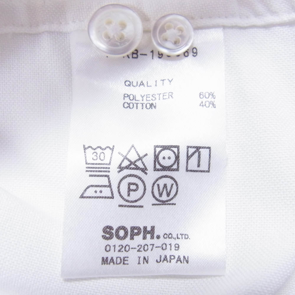 F.C.R.B. エフシーアールビー FCRB-190069 COOLMAX EMBLEM BDSHIRT エムブレム ボタンダウン シャツ オフホワイト系 L【中古】