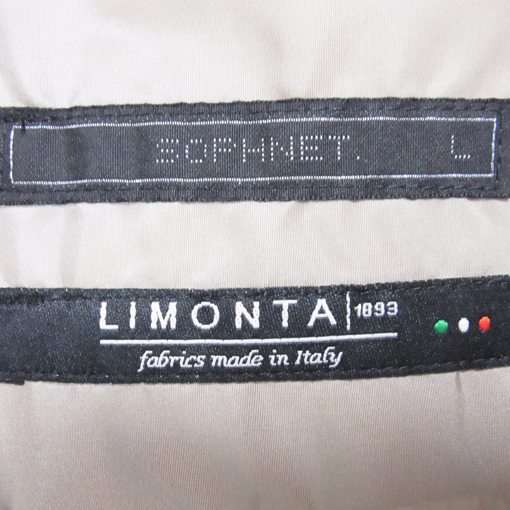 SOPHNET. ソフネット SOPH-230040 LIMONTA NYLON S/S OPEN COLLAR BAGGY SHIRT リモンタ ナイロン オープンカラー バギー シャツ ライトブラウン系 L【中古】