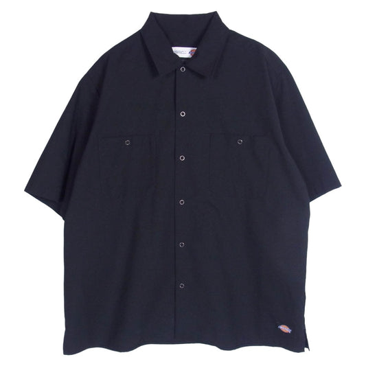 SOPHNET. ソフネット 21SS SOPH-210104 × DICKIES ディッキーズ BAGGY CHAMBRAY WORK SHIRT 半袖 ワーク シャツ ブラック系 M【中古】