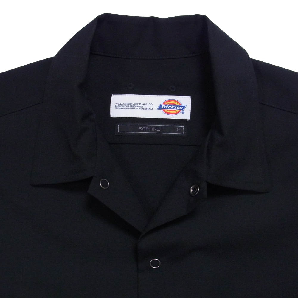 SOPHNET. ソフネット 21SS SOPH-210104 × DICKIES ディッキーズ BAGGY CHAMBRAY WORK SHIRT 半袖 ワーク シャツ ブラック系 M【中古】