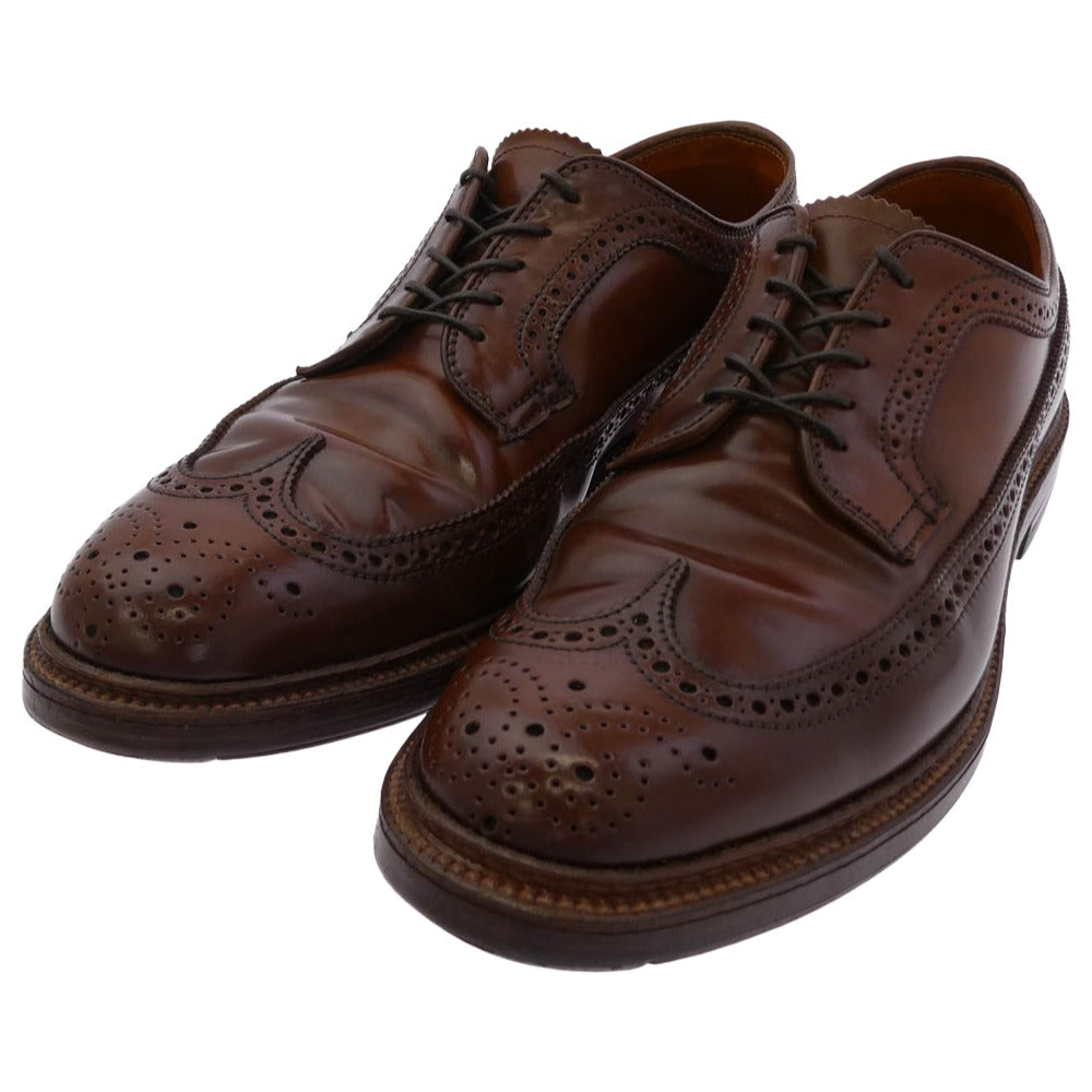 ALDEN オールデン 924 ウイングチップ レースアップ レザー シューズ ブラウン系 ブラック系 8.5【中古】 ALDEN オールデン 924 ウイングチップ レースアップ レザー シューズ
