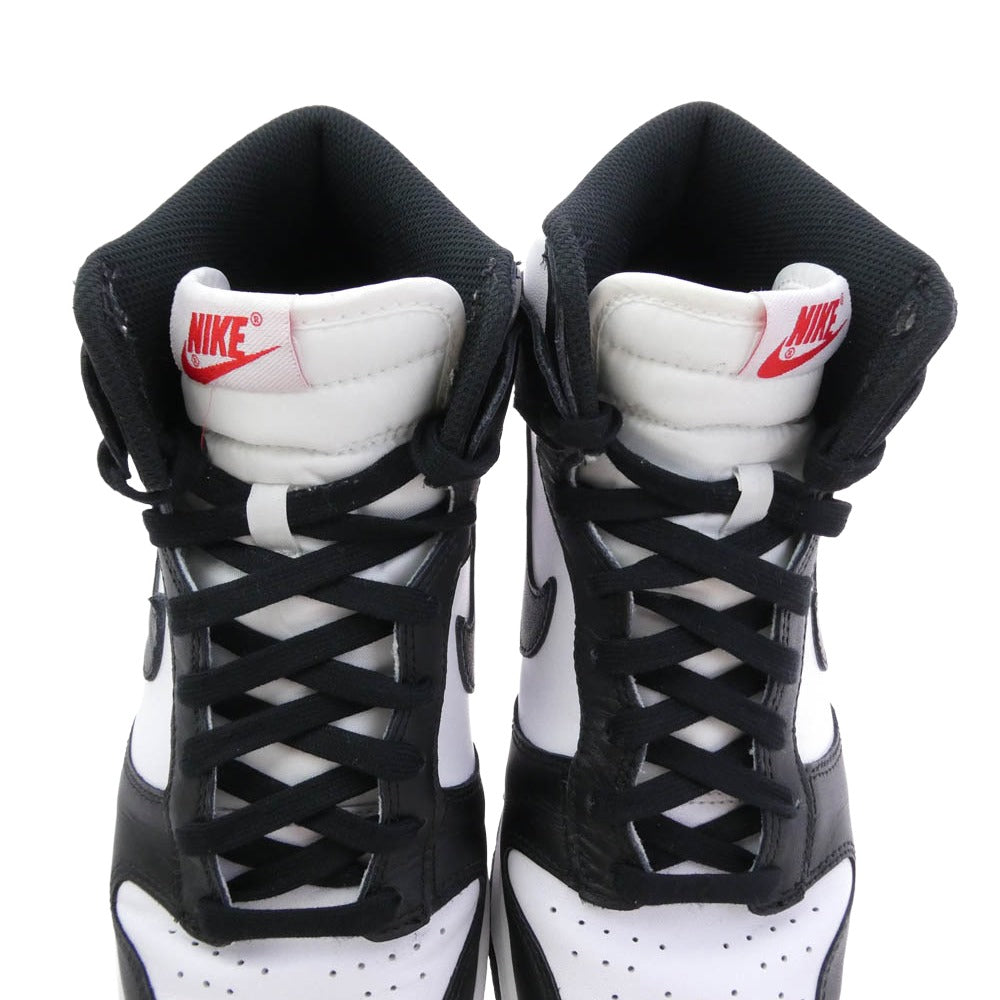 NIKE ナイキ DD1399-103 Dunk High Black and White ダンク ハイ ブラック アンド ホワイト ハイカット スニーカー ブラック系 ホワイト系 26cm【中古】