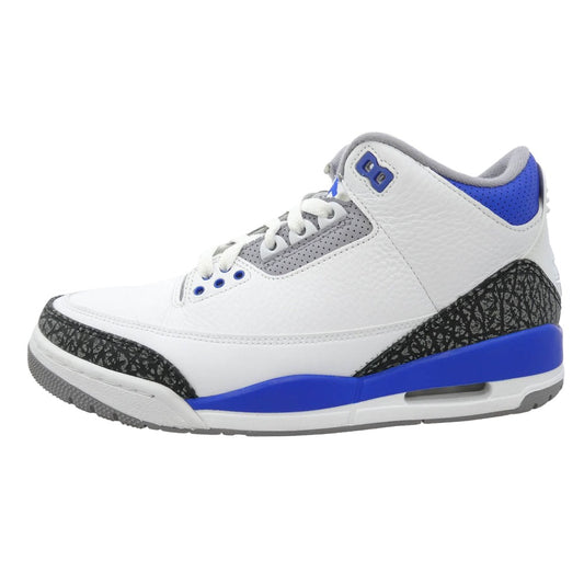 NIKE ナイキ CT8532-145 Air Jordan 3 Racer Blue エアジョーダン3 レーサー ブルー ローカット スニーカー オフホワイト系 26cm【中古】