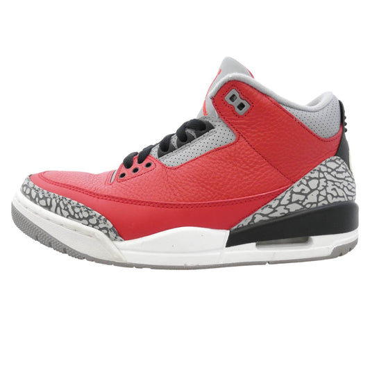 NIKE ナイキ CK5692-600 Air Jordan 3 Retro SE Unite Fire Red エアジョーダン3 レトロ SE ユナイトファイヤーレッド ローカット スニーカー レッド系 26cm【中古】
