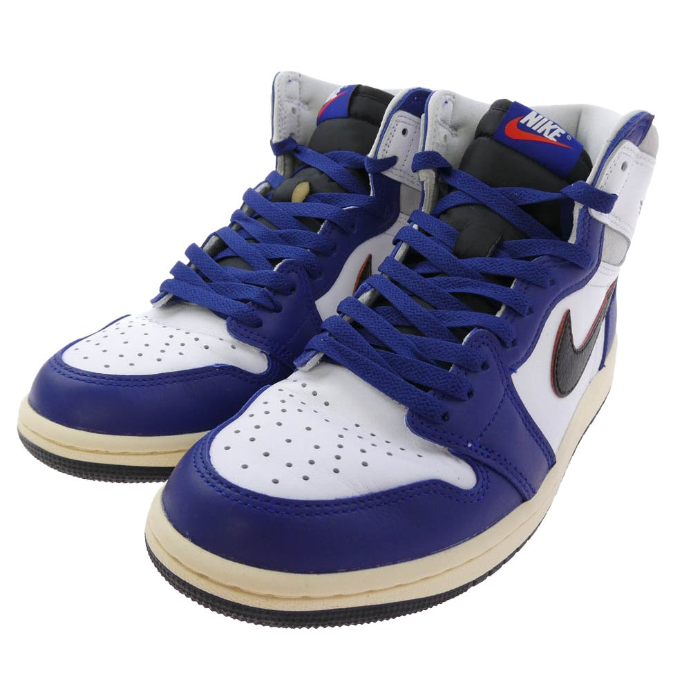 NIKE ナイキ DZ5485-100 Air Jordan 1 High OG Rare Air Deep Royal Blue エアジョーダン1 ハイ OG レアエア ディープ ロイヤルブルー ハイカット スニーカー ネイビー系 ホワイト系 26cm【極上美品】【中古】