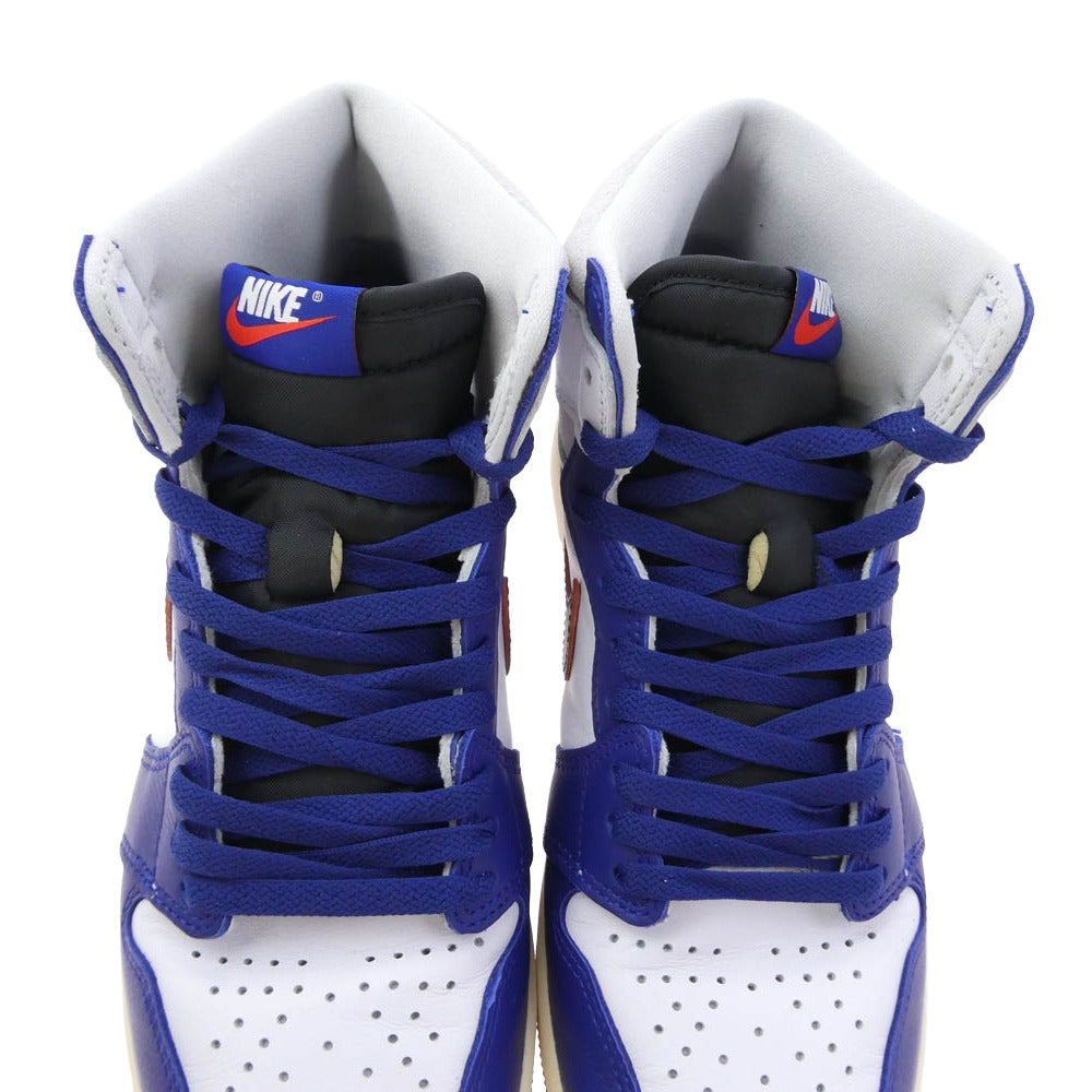 NIKE ナイキ DZ5485-100 Air Jordan 1 High OG Rare Air Deep Royal Blue エアジョーダン1 ハイ OG レアエア ディープ ロイヤルブルー ハイカット スニーカー ネイビー系 ホワイト系 26cm【極上美品】【中古】