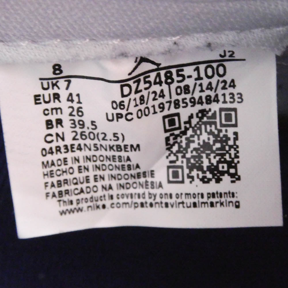 NIKE ナイキ DZ5485-100 Air Jordan 1 High OG Rare Air Deep Royal Blue エアジョーダン1 ハイ OG レアエア ディープ ロイヤルブルー ハイカット スニーカー ネイビー系 ホワイト系 26cm【極上美品】【中古】
