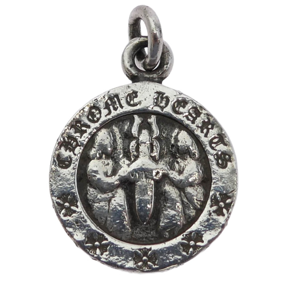 CHROME HEARTS クロムハーツ（原本無） CHRM ANGL MDL V2 エンジェルメダル チャーム ペンダントトップ シルバー系【中古】
