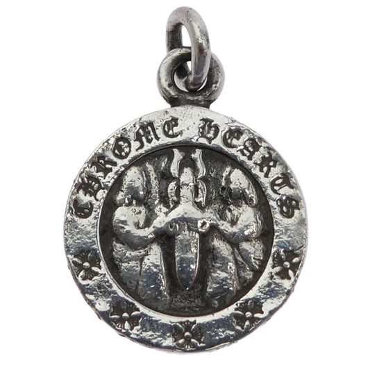 CHROME HEARTS クロムハーツ（原本無） CHRM ANGL MDL V2 エンジェルメダル チャーム ペンダントトップ シルバー系【中古】