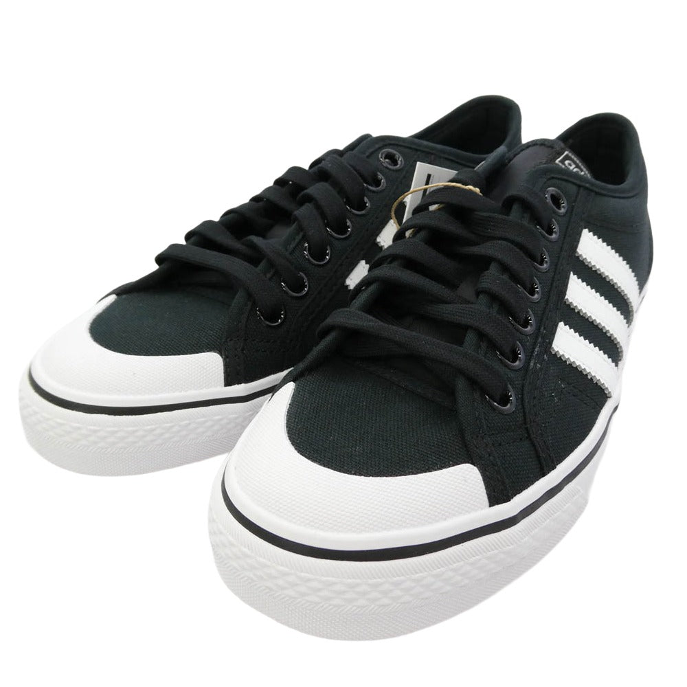 adidas アディダス NIZZA ニッツァ ローカット スニーカー ブラック系 26cm【新古品】【未使用】【中古】