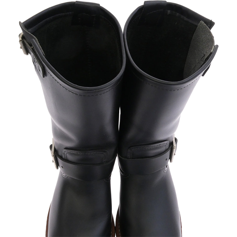RED WING レッドウィング 2268 ENGINEER BOOTS ブラッククロンダイク ストーブパイプ エンジニア ブーツ ブラック系 US8【美品】【中古】