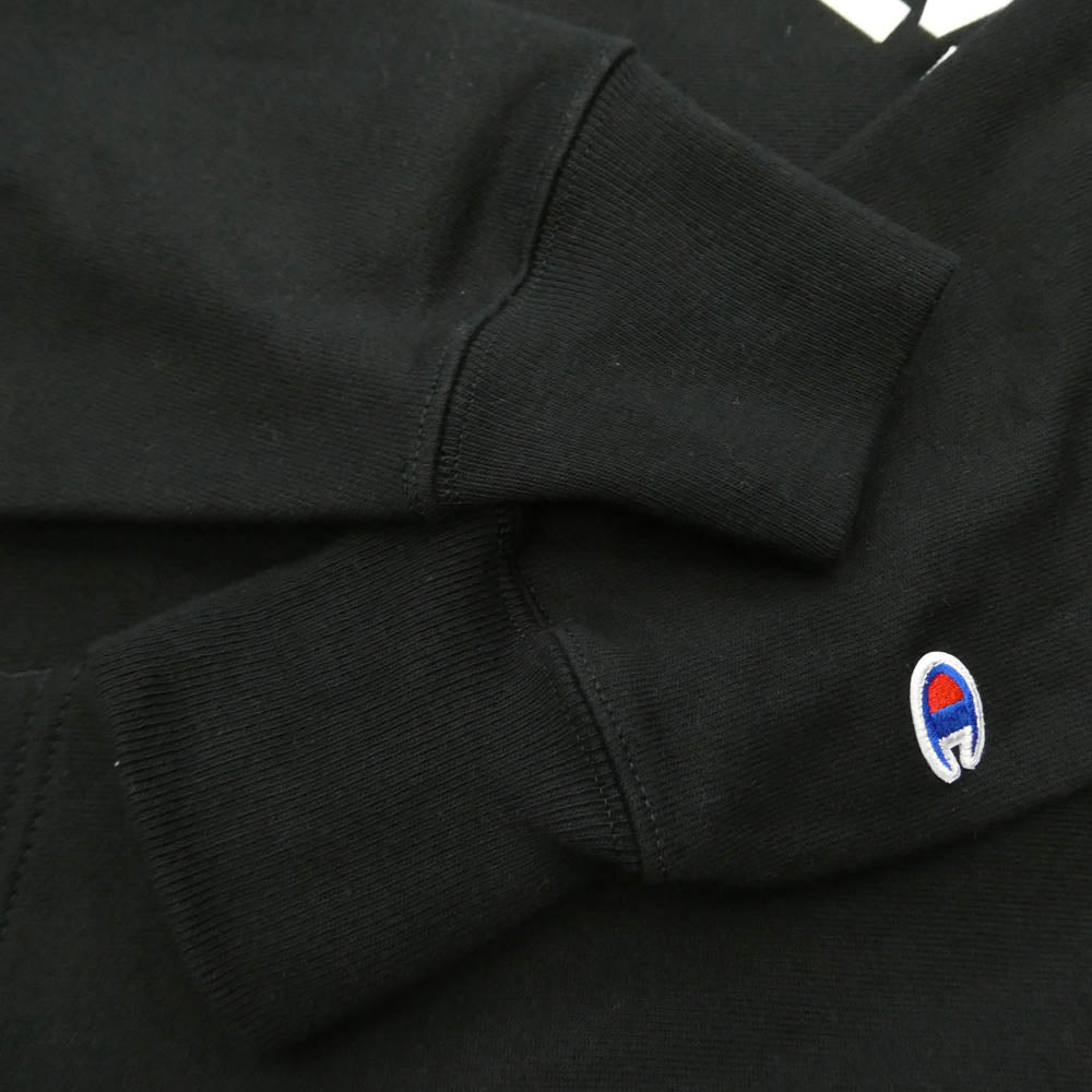Supreme シュプリーム Champion チャンピオン 25SS x Champion Hooded Sweatshirt チャンピオン フーデッド スウェット フーディー パーカー ブラック系 M【新古品】【未使用】【中古】