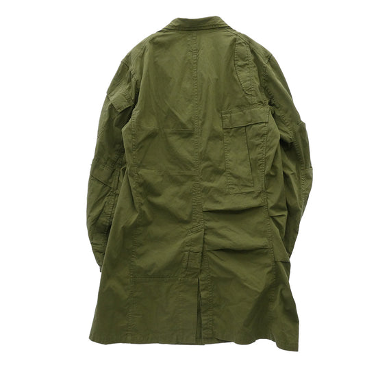 JUNYA WATANABE COMME des GARCONS MAN ジュンヤワタナベコムデギャルソンマン 25AW WP-C901 ×Needles ニードルス 綿ナイロンオックス Wネーム COAT ミリタリー コート カーキ系 L【新古品】【未使用】【中古】