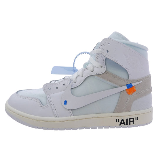 NIKE ナイキ AA3834-100 【フェイクバスターズ鑑定済】Virgil Abloh Archive V.A.A. Air Jordan 1 Retro High OG Alaska ヴァージルアブロー エアジョーダン1 レトロ ハイ OG アラスカ ハイカット スニーカー ホワイト系 ライトブルー系 28cm【新古品】【未使用】【中古】