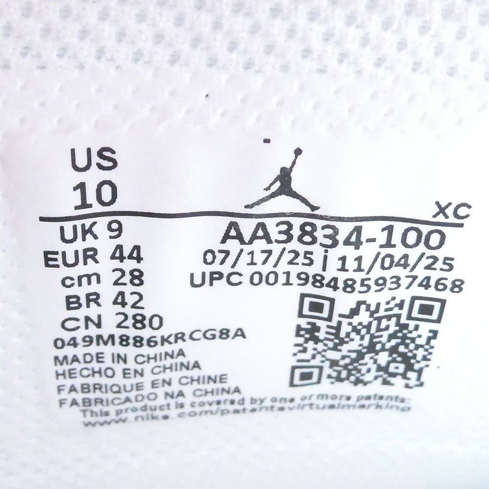 NIKE ナイキ AA3834-100 【フェイクバスターズ鑑定済】Virgil Abloh Archive V.A.A. Air Jordan 1 Retro High OG Alaska ヴァージルアブロー エアジョーダン1 レトロ ハイ OG アラスカ ハイカット スニーカー ホワイト系 ライトブルー系 28cm【新古品】【未使用】【中古】