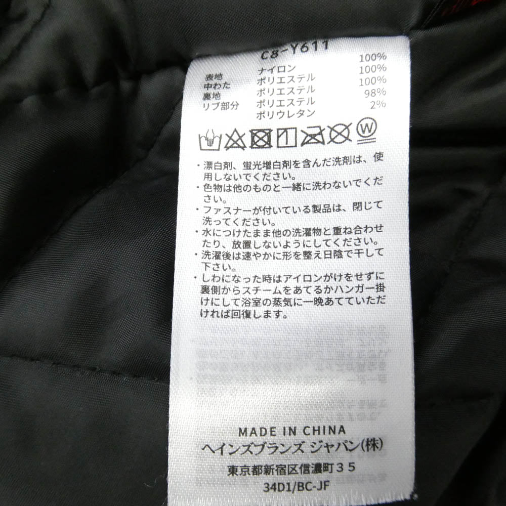 Champion チャンピオン C8-Y611 ナイロン スタジャン バーシティ ジャケット XL ブラック系 X LARGE【中古】