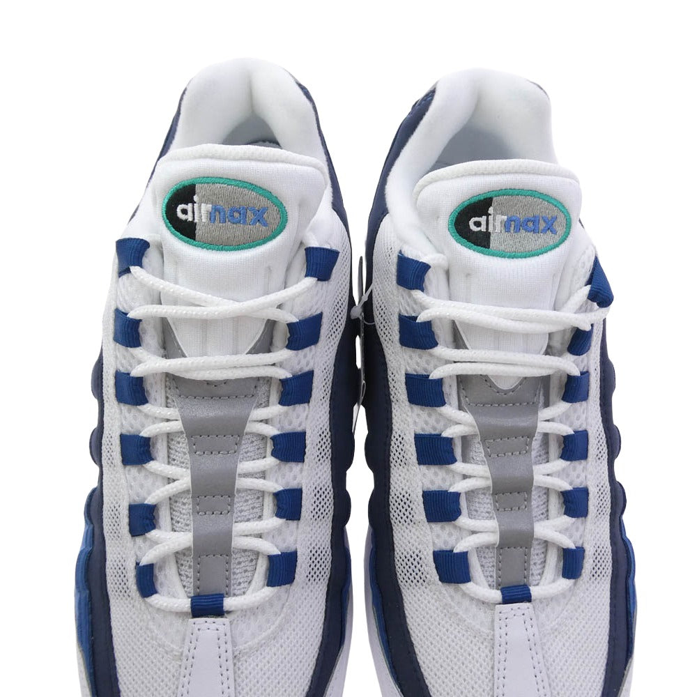 NIKE ナイキ Air Max 95 Big Bubble エアマックス 95 ビッグバブル スニーカー ホワイト系 ブルー系 28cm【新古品】【未使用】【中古】