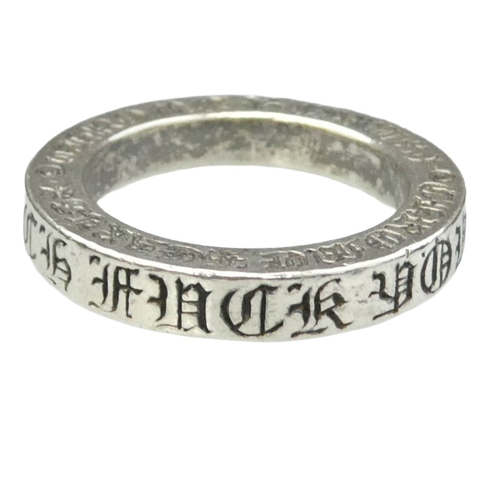 CHROME HEARTS クロムハーツ（原本無） 3mm SPACER FUCKYOU 3mmスペーサー ファックユー リング シルバー系 10号【中古】