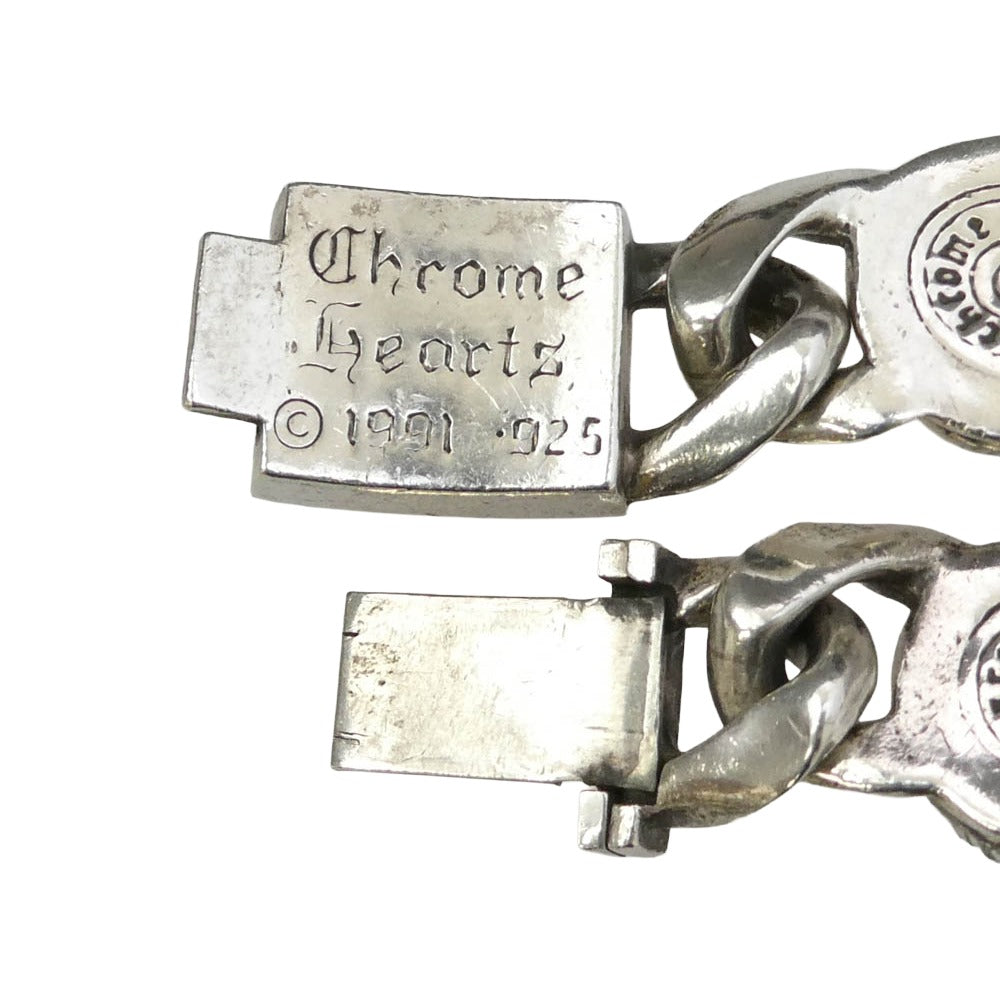 CHROME HEARTS クロムハーツ（原本無） CROW クロウリンク ブレスレット 6LINK シルバー系【中古】